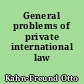 General problems of private international law