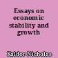 Essays on economic stability and growth