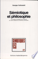 Sémiotique et philosophie : à partir et à l'encontre de Husserl et de Carnap