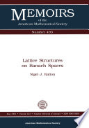 Lattice structures on Banach spaces