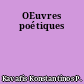 OEuvres poétiques