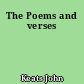 The Poems and verses