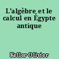 L'algèbre et le calcul en Égypte antique