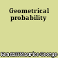 Geometrical probability