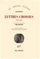 Lettres choisies (1957-1969)