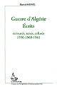 Guerre d'Algérie : écrits censurés, saisis, refusés, 1956-1960-1961