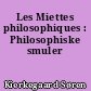 Les Miettes philosophiques : Philosophiske smuler