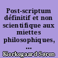 Post-scriptum définitif et non scientifique aux miettes philosophiques, 1846 : Vol. I