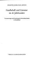 Gesellschaft und Literatur im 18. Jahrhundert : Voraussetzungen u. Entstehung d. literar. Markts in Deutschland