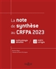 La note de synthèse au CRFPA : 2023