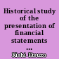 Historical study of the presentation of financial statements - on Pietra's accounting