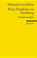 Prinz Friedrich von Homburg : ein Schauspiel : Studienausgabe
