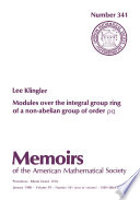 Modules over the integral group ring of a non-abelian group of order pq