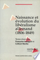 Naissance et évolution du libéralisme allemand : 1806-1849
