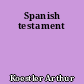 Spanish testament