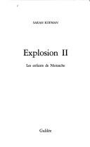 Explosion : I : De l'"Ecce homo" de Nietzsche