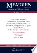 Local boundedness, maximum principles, and continuity of solutions to infinitely degenerate elliptic equations with rough coefficients