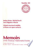 Global structural stability of flows on open surfaces