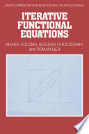Iterative functional equations