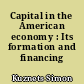 Capital in the American economy : Its formation and financing