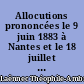 Allocutions prononcées le 9 juin 1883 à Nantes et le 18 juillet 1883 à Clisson. Nécrologie de J. B. Petit