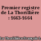 Premier registre de La Thorillière : 1663-1664