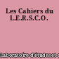 Les Cahiers du L.E.R.S.C.O.