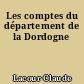 Les comptes du département de la Dordogne