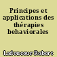 Principes et applications des thérapies behaviorales
