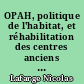 OPAH, politique de l'habitat, et réhabilitation des centres anciens : l'exemple de Chalon-sur-Saône