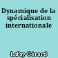 Dynamique de la spécialisation internationale