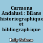 Carmona Andalusi : Bilans historiographique et bibliographique