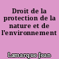 Droit de la protection de la nature et de l'environnement