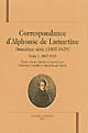 Correspondance d'Alphonse de Lamartine : Deuxième série : 1807-1829 : Tome I : 1807-1815