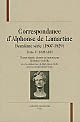 Correspondance d'Alphonse de Lamartine : Deuxième série : 1807-1829 : Tome V : 1828-1829