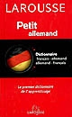 Petit dictionnaire français-allemand, allemand-français