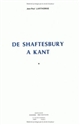 De Shaftesbury à Kant