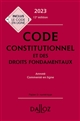 Code constitutionnel et des droits fondamentaux : annoté, commenté en ligne