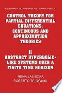 Control theory for partial differential equations : continuous and approximation theories : II : Abstract hyperbolic-like sytems over a finite time horizon