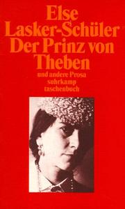 Der Prinz von Theben und andere Prosa : sous-titre