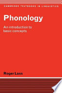 Phonology : an introduction to basic concepts