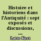 Histoire et historiens dans l'Antiquité : sept exposés et discussions, Vandoeuvres-Genève, 2-8 août 1956