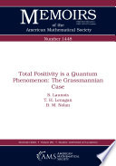 Total Positivity is a Quantum Phenomenon : The Grassmannian Case