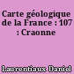 Carte géologique de la France : 107 : Craonne
