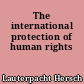 The international protection of human rights