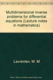 Multidimensional inverse problems for differential equations