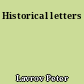Historical letters