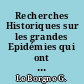 Recherches Historiques sur les grandes Epidémies qui ont régné à Nantes