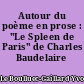 Autour du poème en prose : "Le Spleen de Paris" de Charles Baudelaire