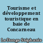 Tourisme et développement touristique en baie de Concarneau